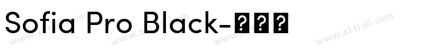 Sofia Pro Black字体转换